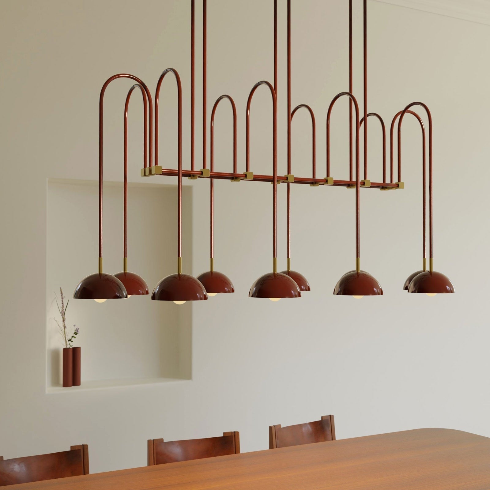 Blikuvyh Ancien Industriel Atelier Laiton Métal Lustre - Neutralighting