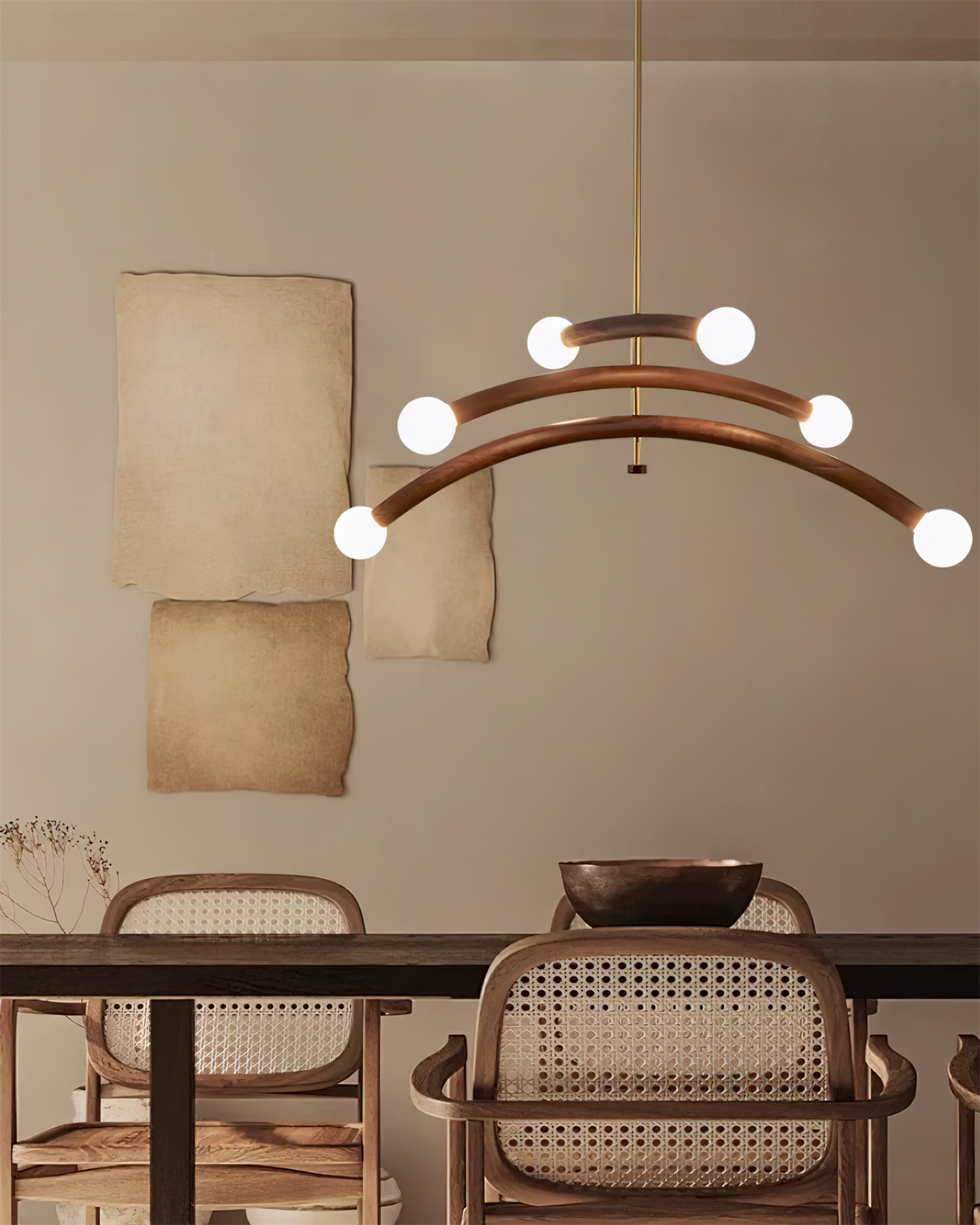 Aurevia Lustre Minimaliste Arc Globe - Neutralighting