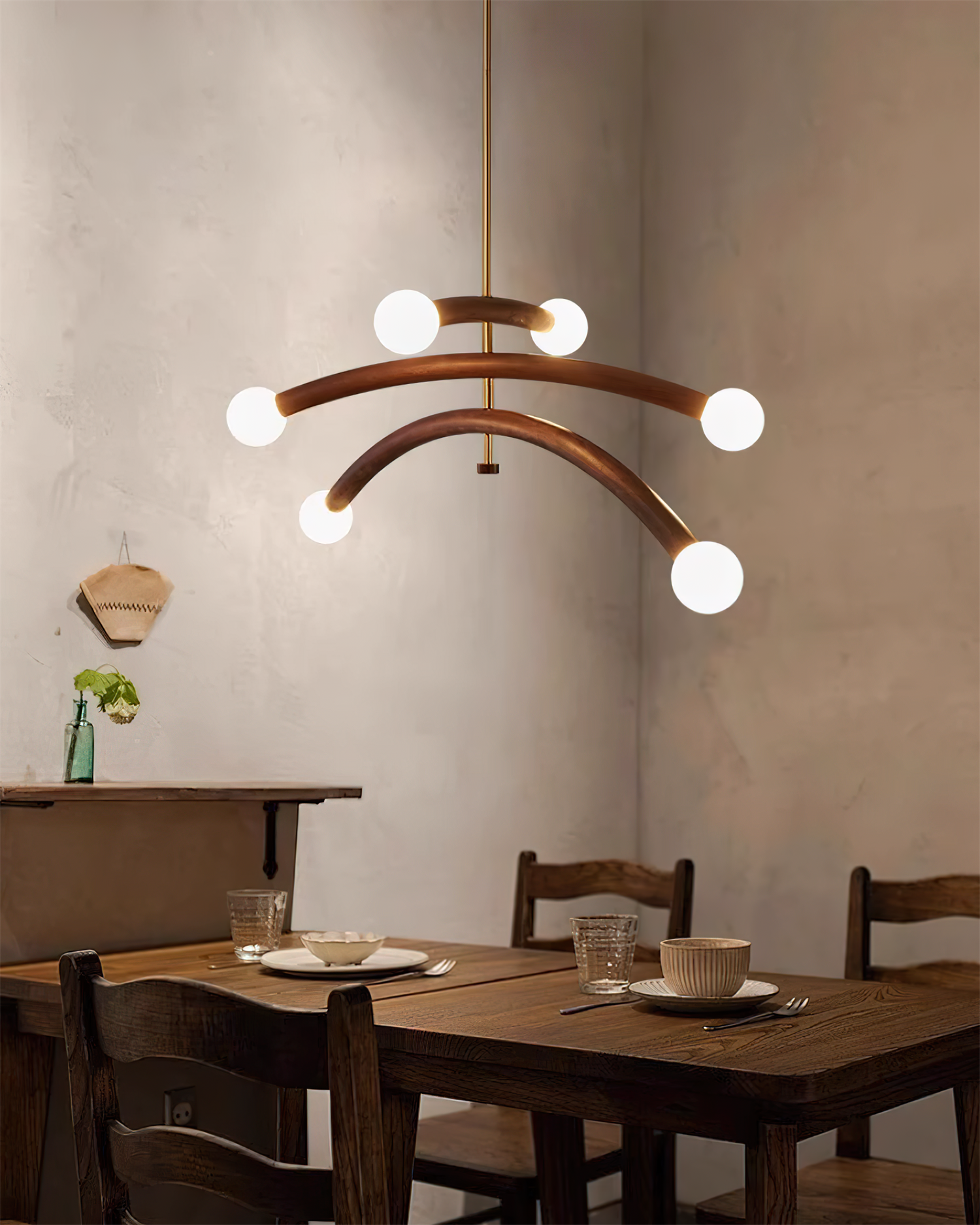 Aurevia Lustre Minimaliste Arc Globe - Neutralighting