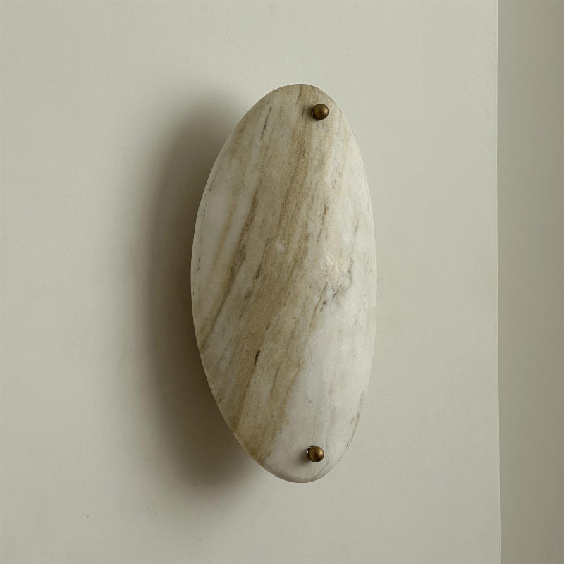 Yrvuvyu Modern Minimalist Alabaster Marble Wall Lamp - Lamp Copper
