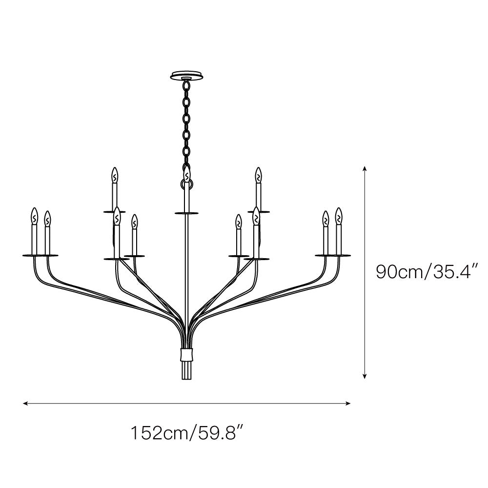 Caeluvyh Ancien Industriel Noir Métal Lustre - Neutralighting