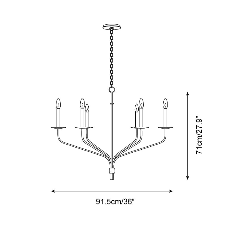 Belfair Lustre Métal Moderne Grand - Neutralighting