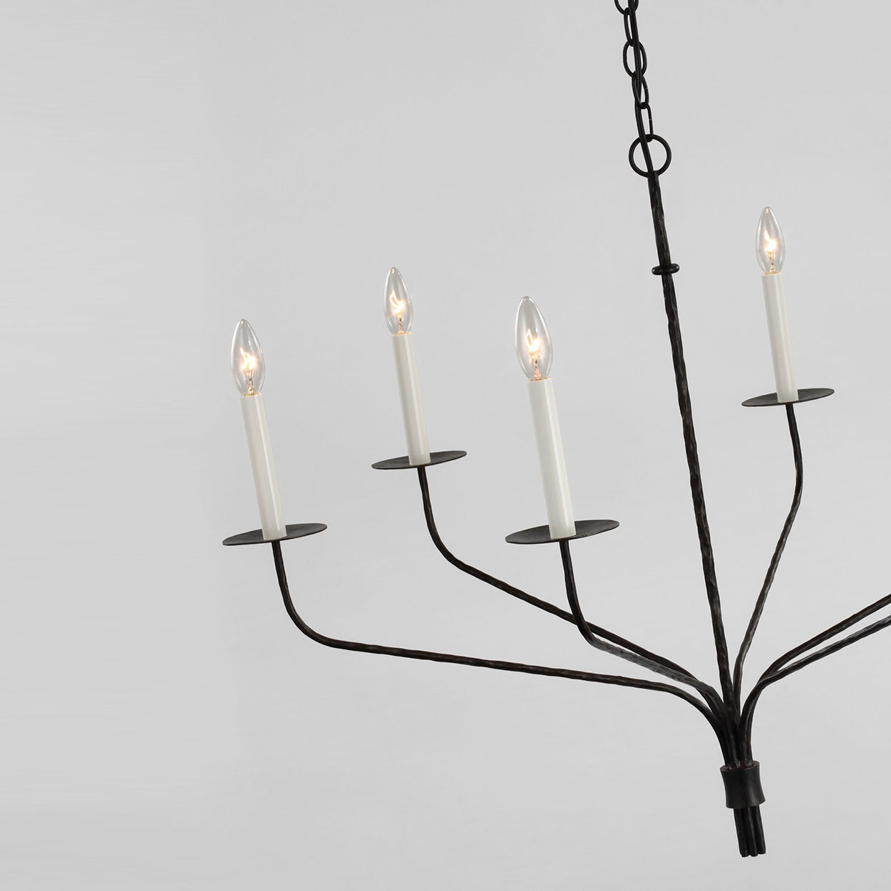 Caeluvyh Ancien Industriel Noir Métal Lustre - Neutralighting