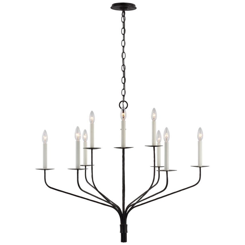 Caeluvyh Ancien Industriel Noir Métal Lustre - Neutralighting