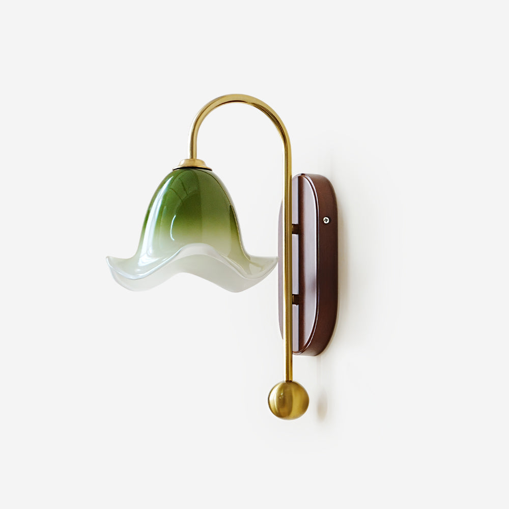 Bellora Applique Murale en Verre Floral Soufflé à la Main - Neutralighting