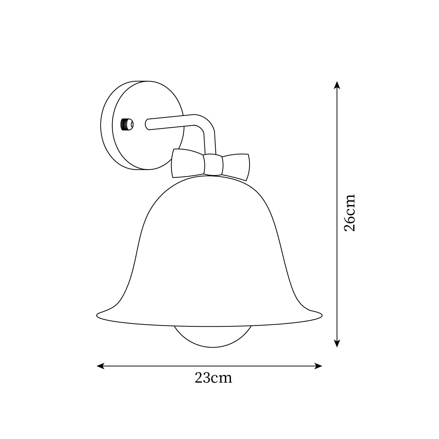 Bells Applique Murale en Forme de Cloche Ludique - Neutralighting