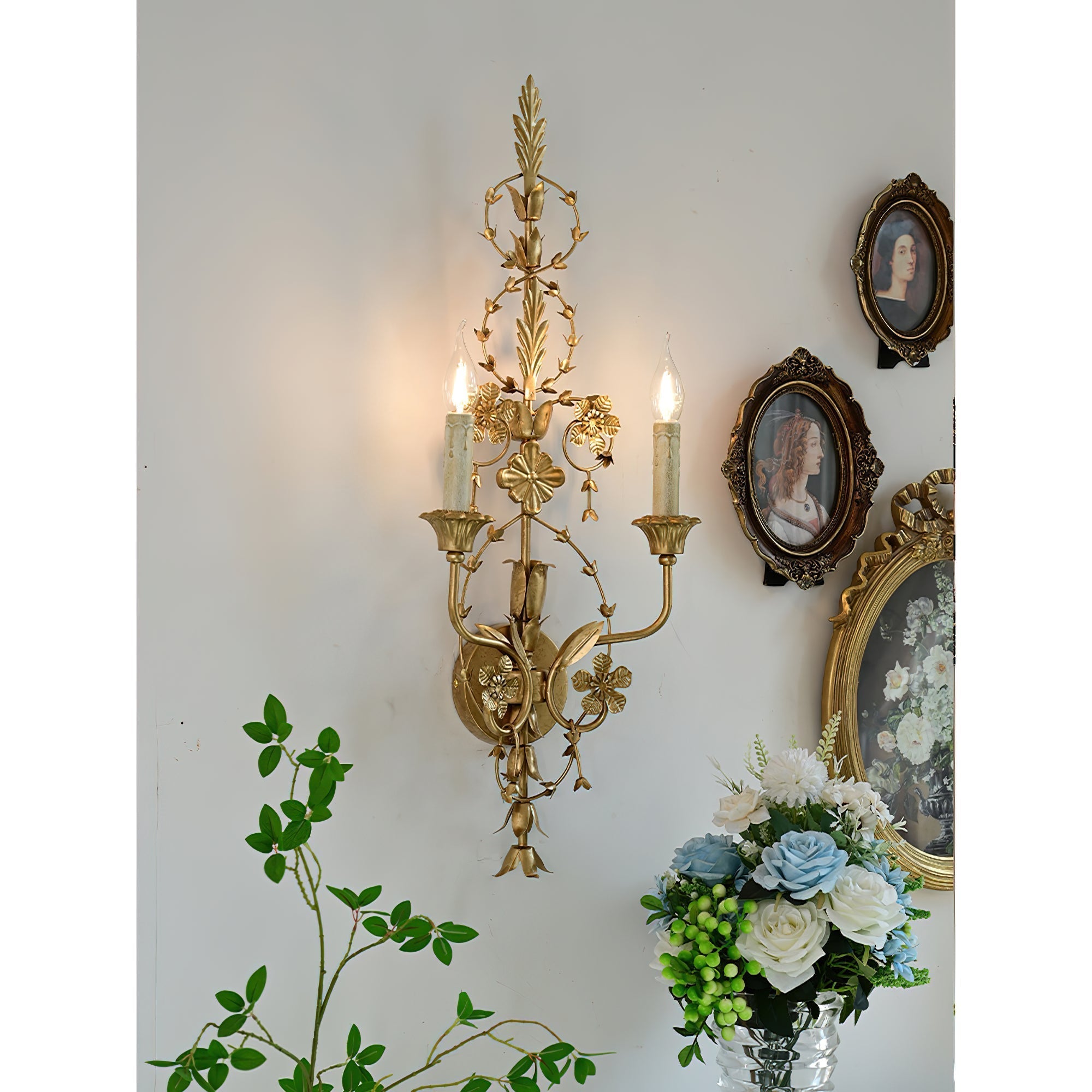Aevuvyu Premium Vintage Industrial Metal Wall Lamp - Lamp Copper