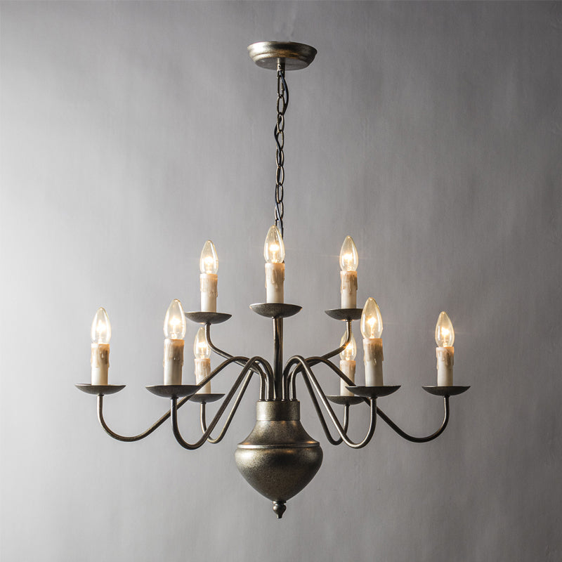 Blikuvyu Ancien Industriel Laiton Métal Lustre - Neutralighting