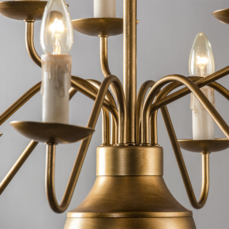 Blikuvyu Ancien Industriel Laiton Métal Lustre - Neutralighting