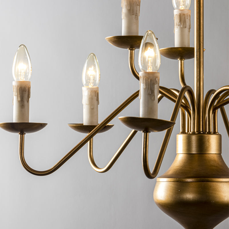 Blikuvyu Ancien Industriel Laiton Métal Lustre - Neutralighting
