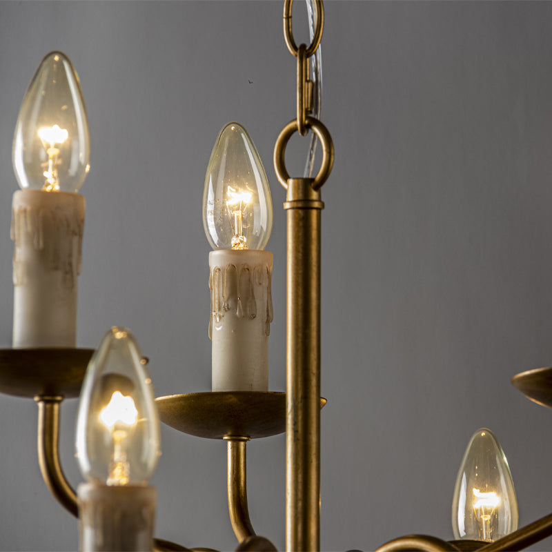 Blikuvyu Ancien Industriel Laiton Métal Lustre - Neutralighting
