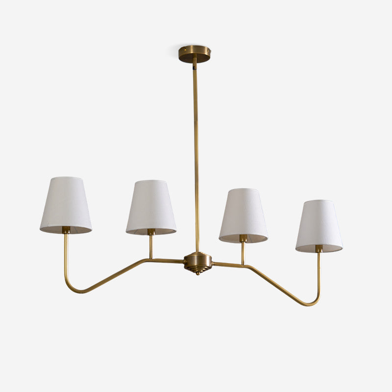 Diana Chandelier Tapered Shades Linear - Letslighting