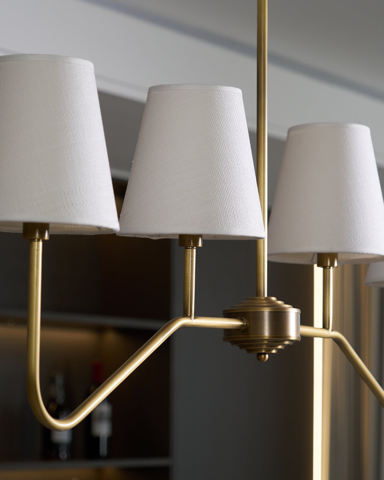 Diana Chandelier Tapered Shades Linear - Letslighting