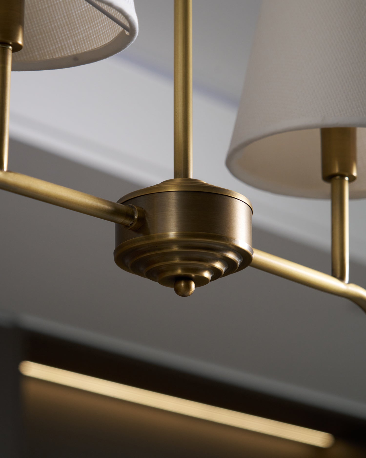 Diana Chandelier Tapered Shades Linear - Letslighting