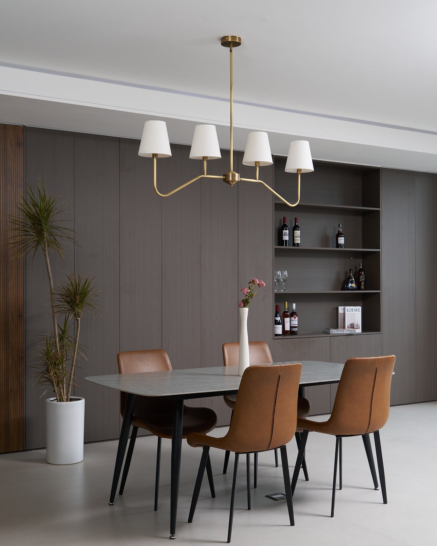 Diana Chandelier Tapered Shades Linear - Letslighting