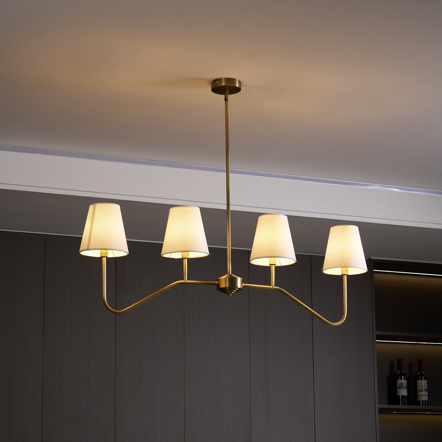 Diana Chandelier Tapered Shades Linear - Letslighting
