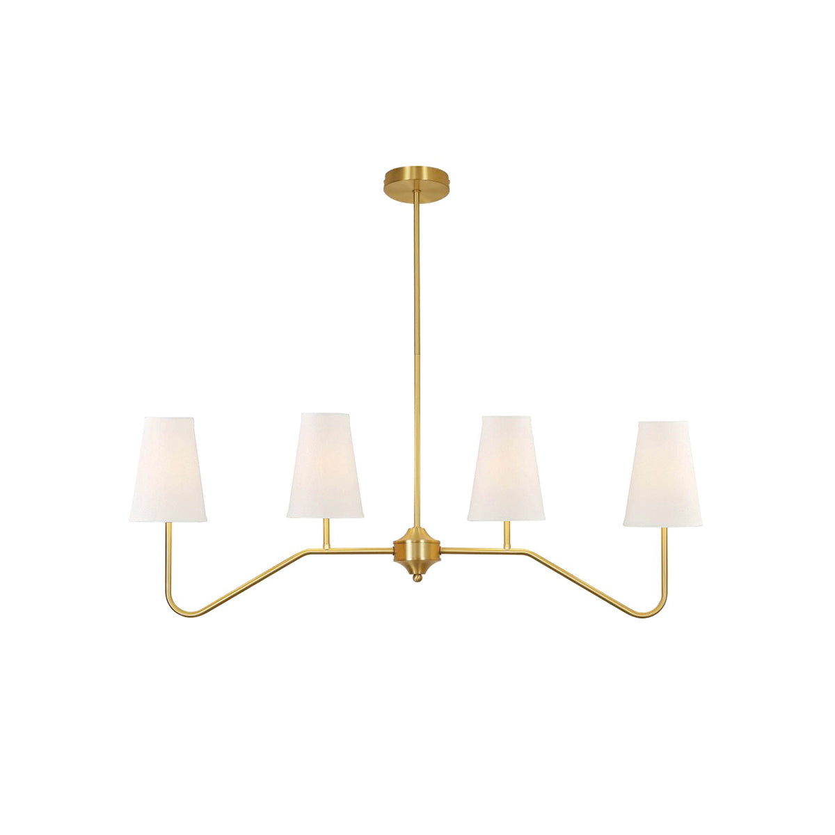 Avvenora Suspension Vintage Industrielle en Laiton et Tissu - Neutralighting