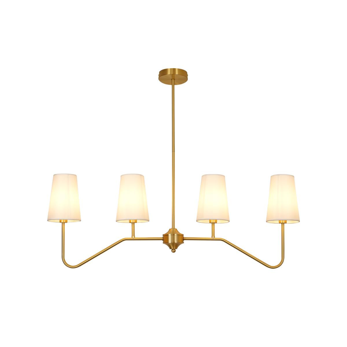Avvenora Suspension Vintage Industrielle en Laiton et Tissu - Neutralighting