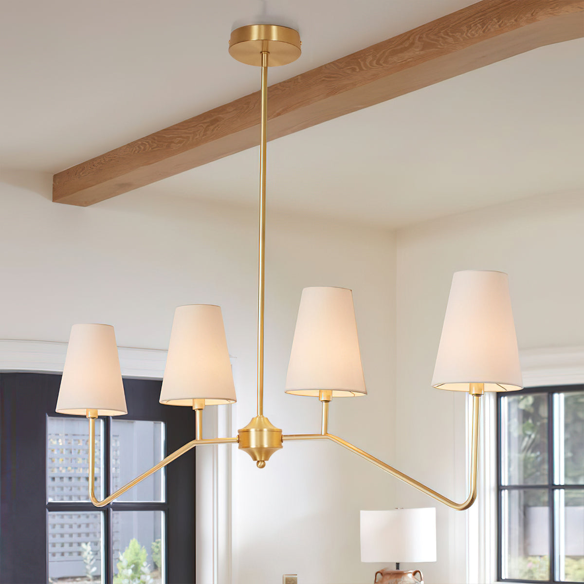 Avvenora Suspension Vintage Industrielle en Laiton et Tissu - Neutralighting
