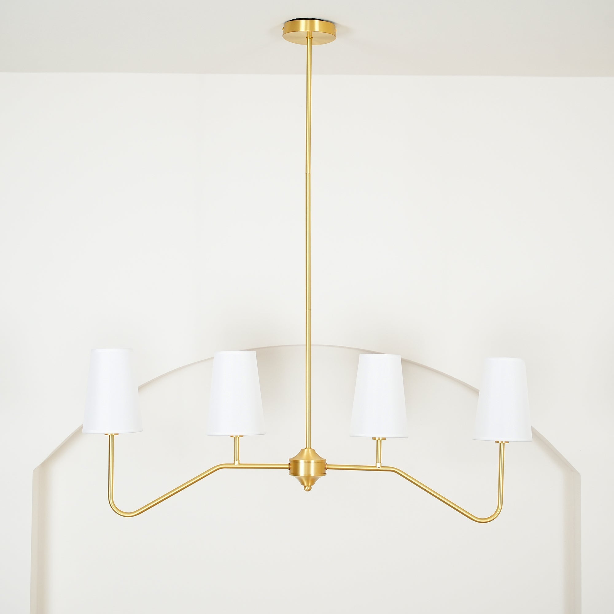 Avvenora Suspension Vintage Industrielle en Laiton et Tissu - Neutralighting