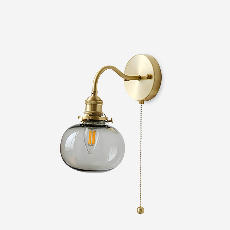 Berliner Applique Murale Bras en Laiton Verre Vintage - Neutralighting
