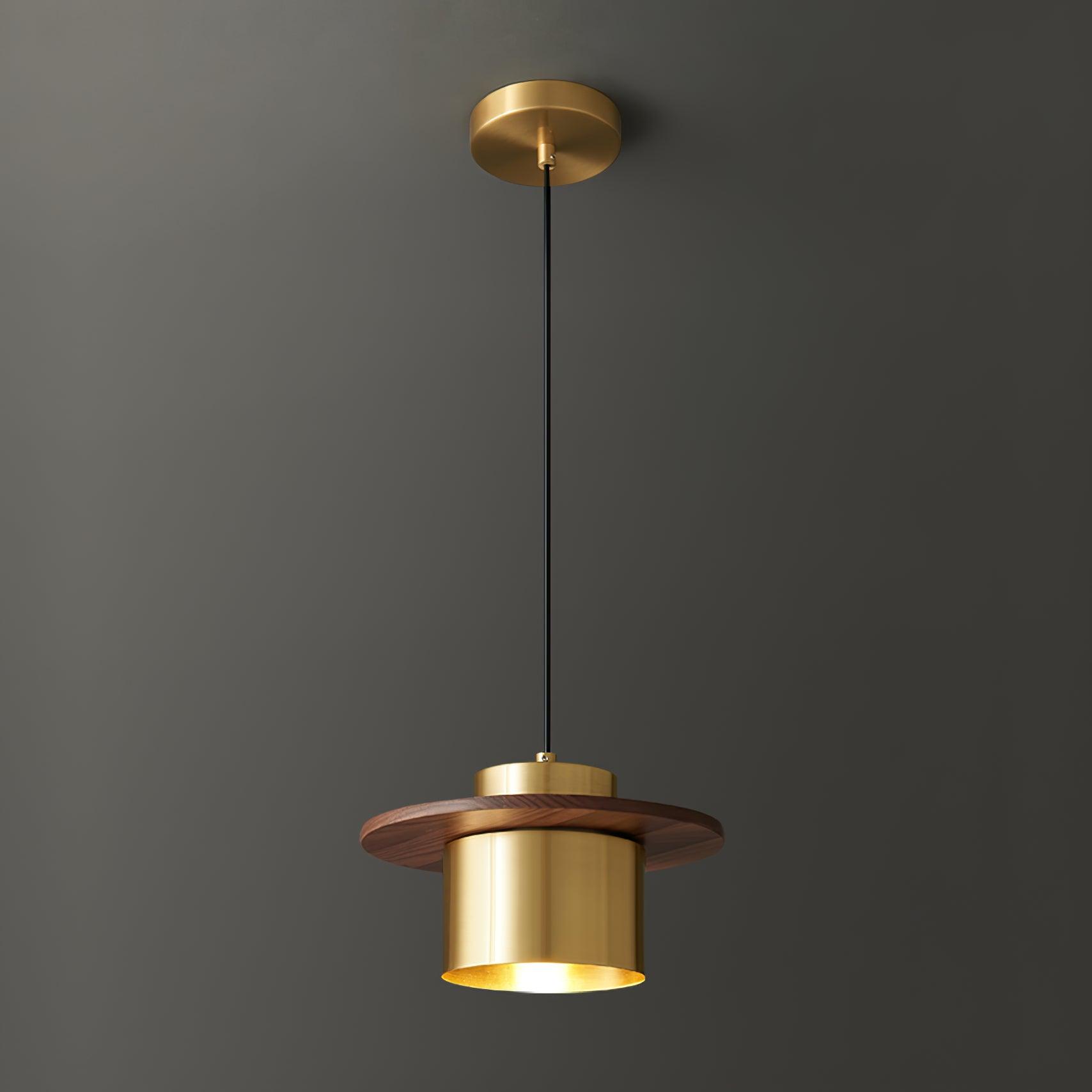 Aurora Lustre Suspendu Industriel En Laiton - Neutralighting