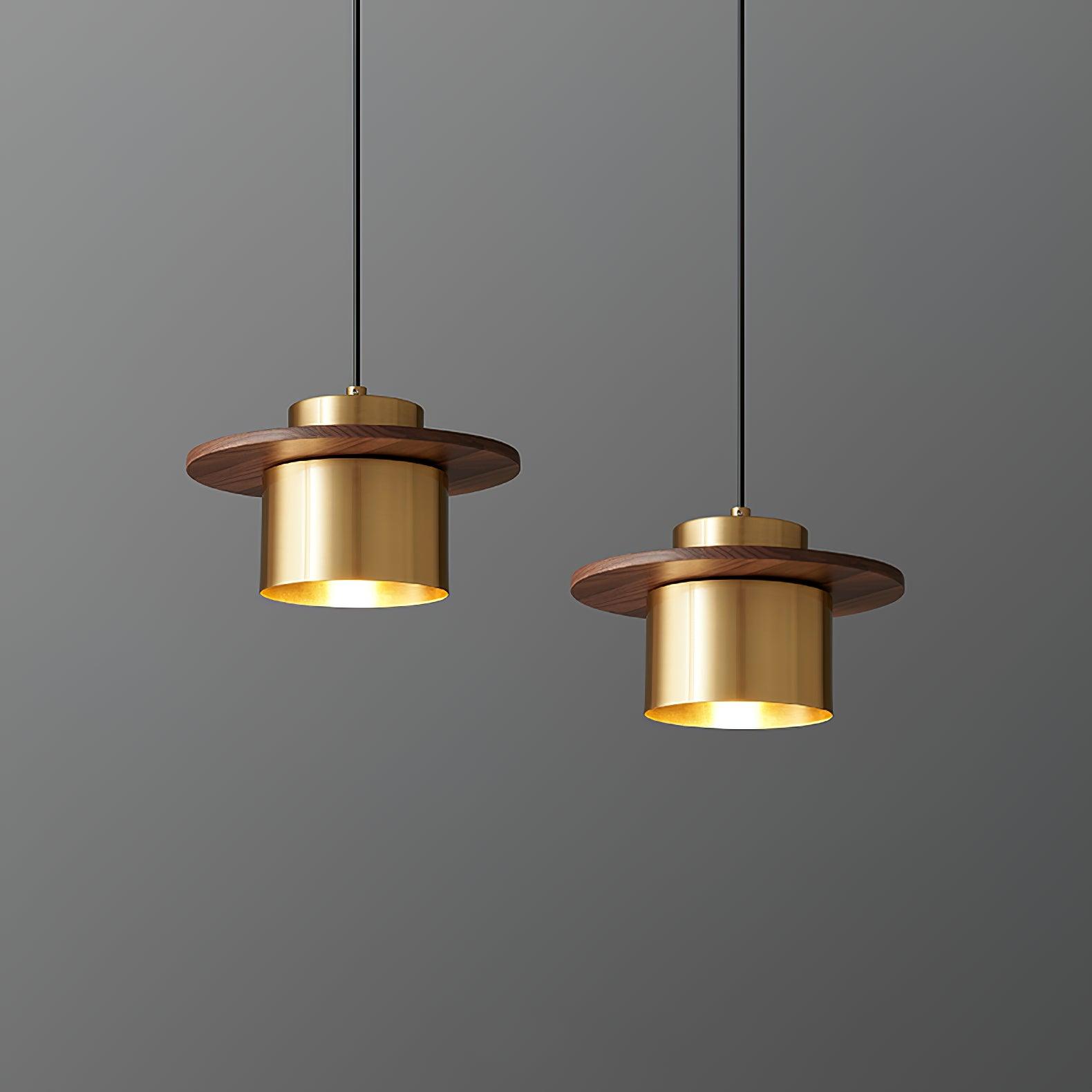 Aurora Lustre Suspendu Industriel En Laiton - Neutralighting