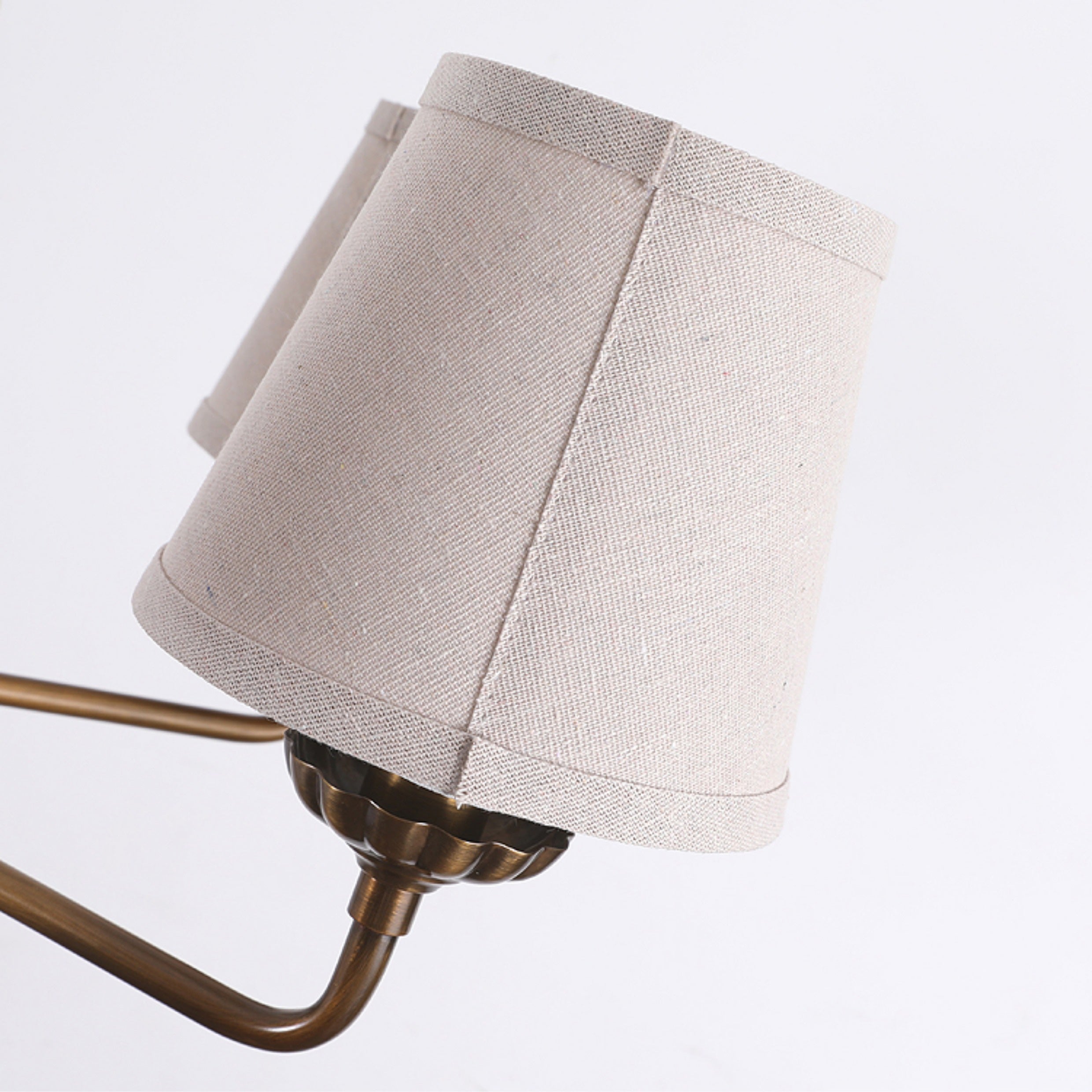 Gloruvyh Ancien Industriel Tissu Métal Lustre - Neutralighting