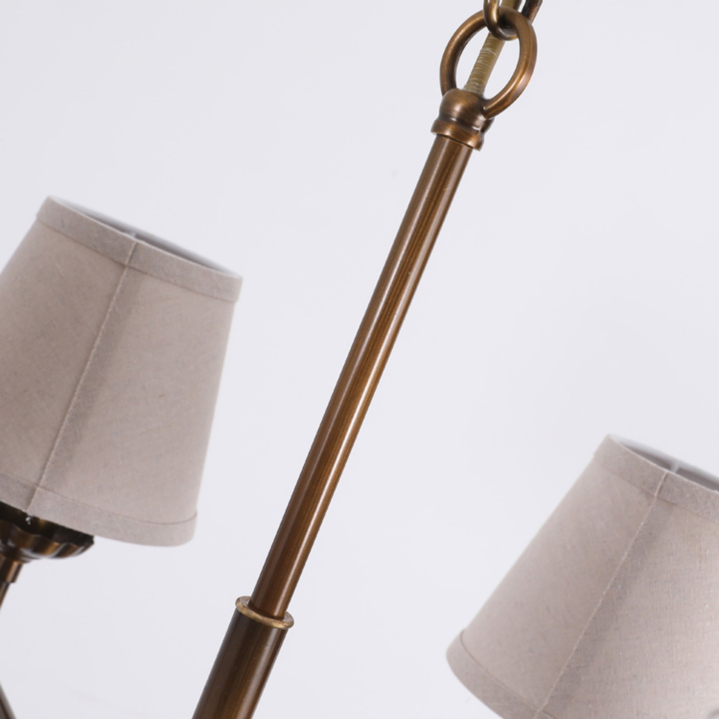 Gloruvyh Ancien Industriel Tissu Métal Lustre - Neutralighting