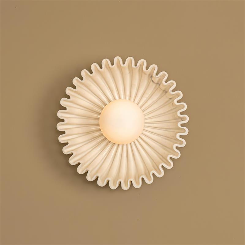 Wall Lamp Ceramics and Glass Dark Green White Black Beige Sculptural - Letslighting