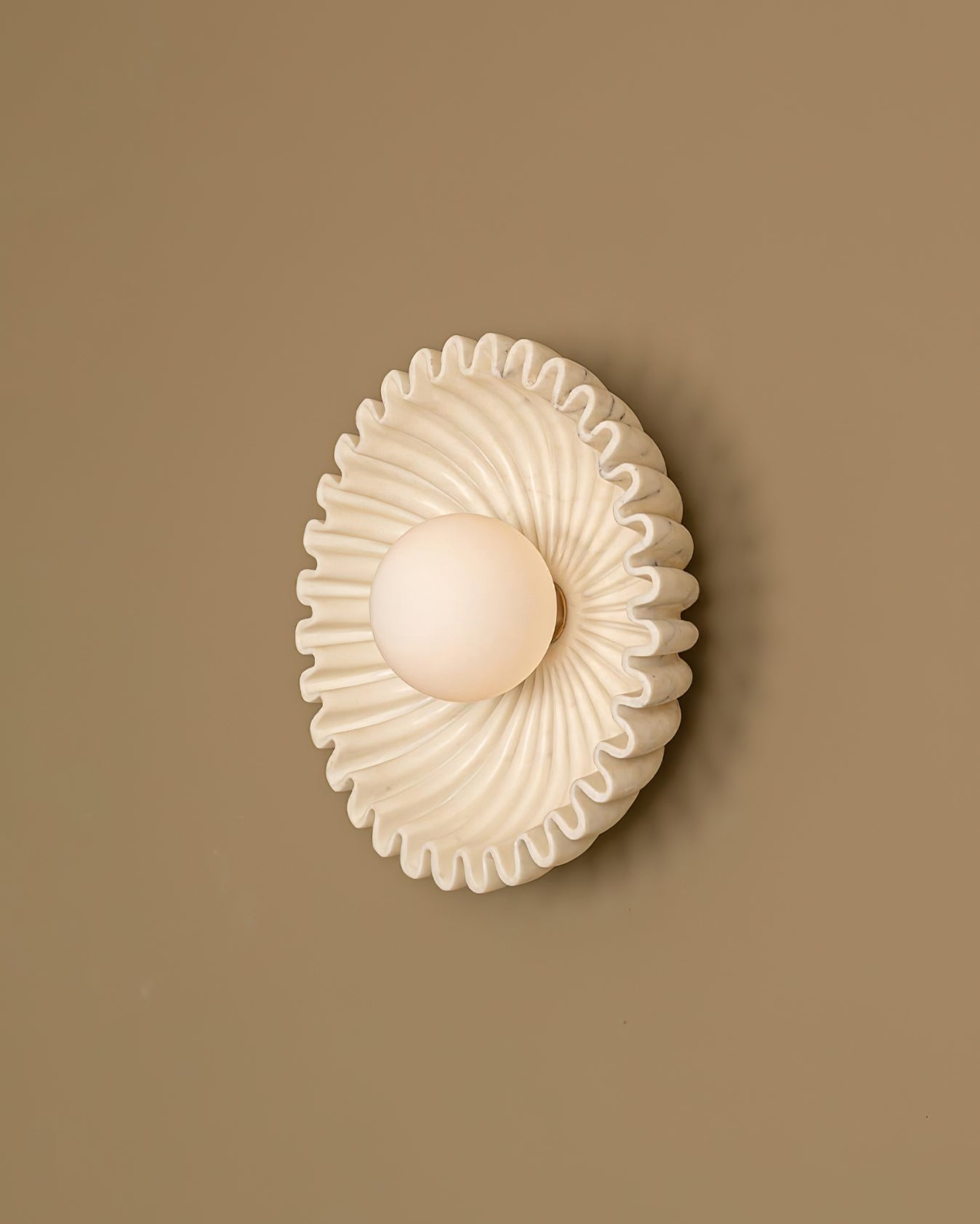Wall Lamp Ceramics and Glass Dark Green White Black Beige Sculptural - Letslighting