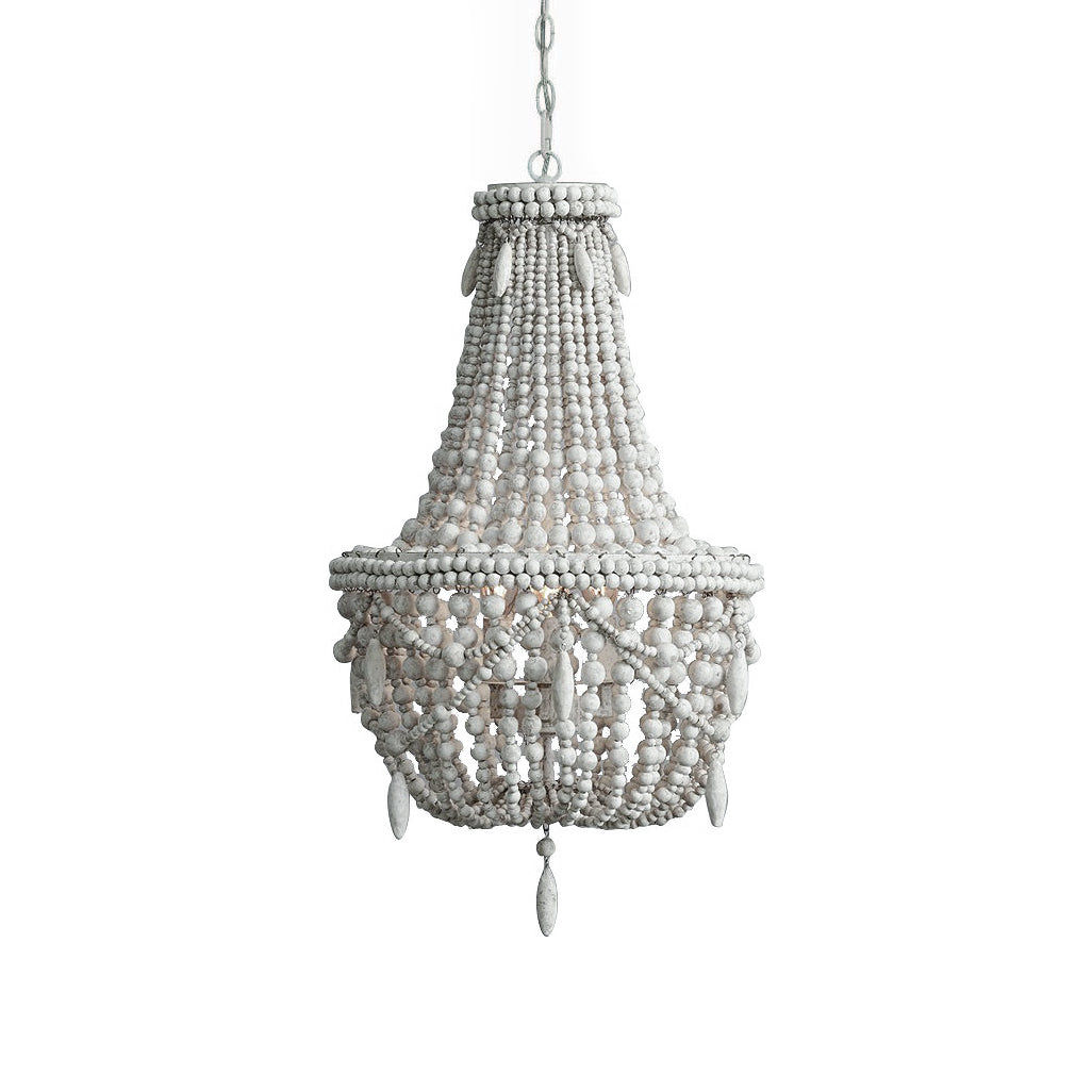 Eirikuvyu Postmodern Luxury Bead Metal Wood Chandelier - Lamp Copper
