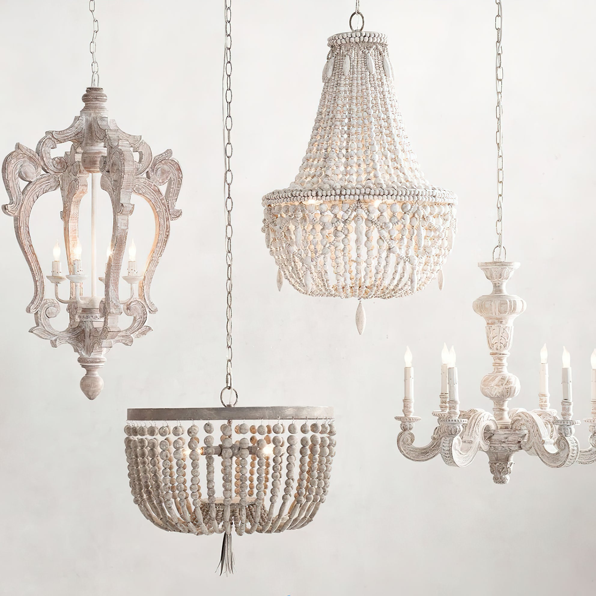 Eirikuvyu Postmodern Luxury Bead Metal Wood Chandelier - Lamp Copper