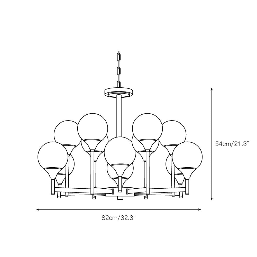 Himinuvyh Ancien Industriel Métal Verre Lustre - Neutralighting