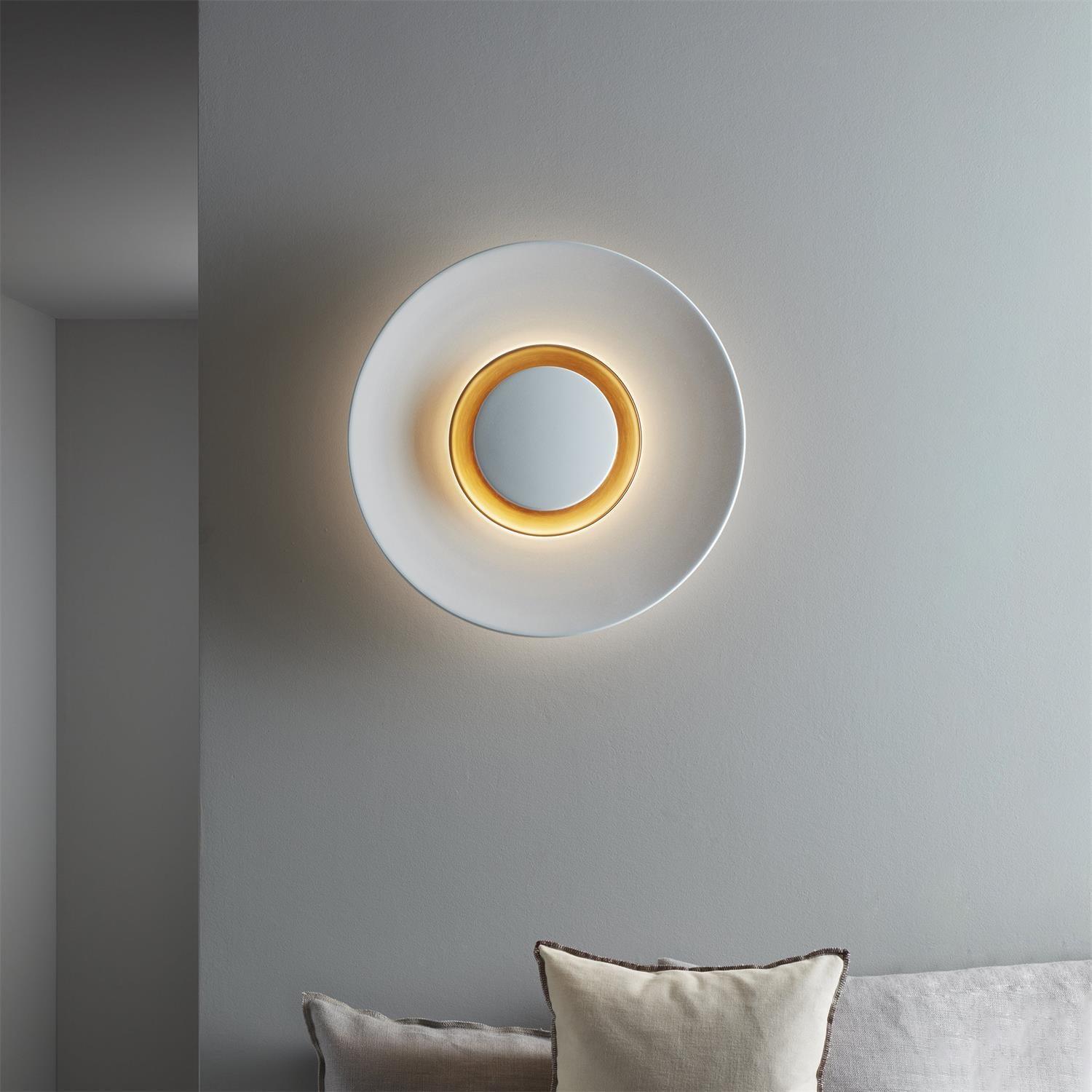 Wall Light Halo Integrated LED Gold Ring Modern Minimalist - Letslighting