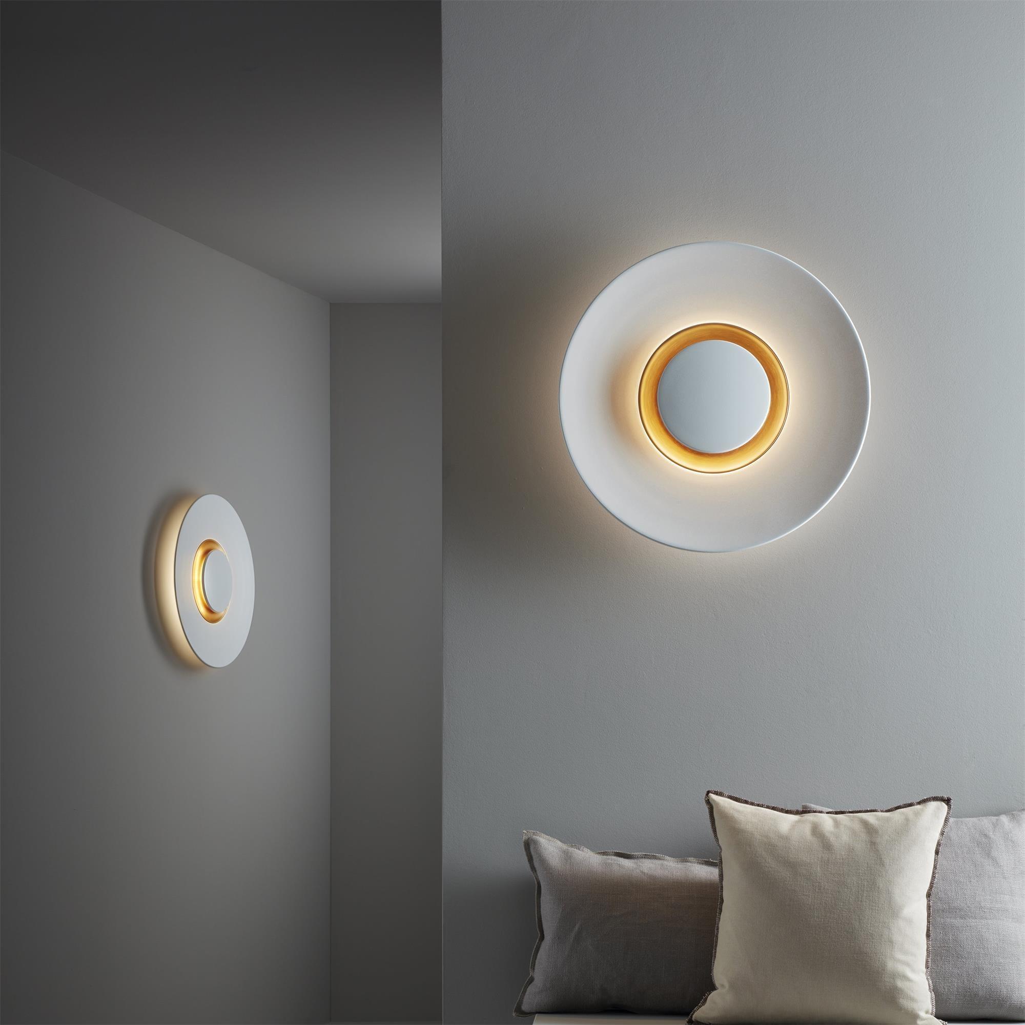 Wall Light Halo Integrated LED Gold Ring Modern Minimalist - Letslighting