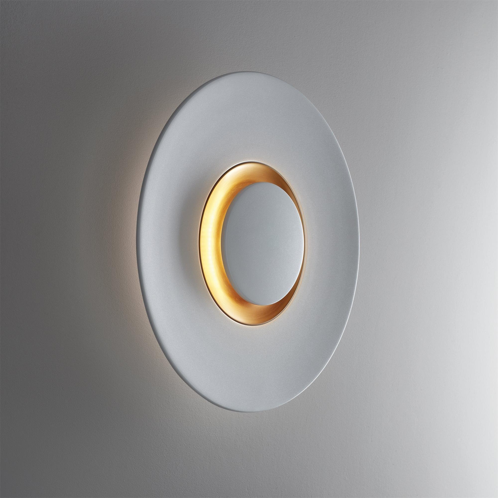 Wall Light Halo Integrated LED Gold Ring Modern Minimalist - Letslighting