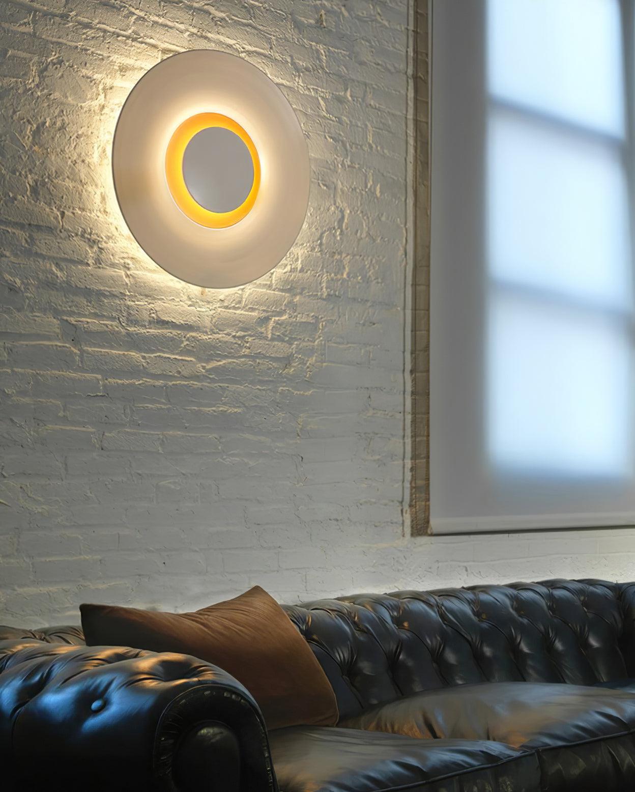 Wall Light Halo Integrated LED Gold Ring Modern Minimalist - Letslighting