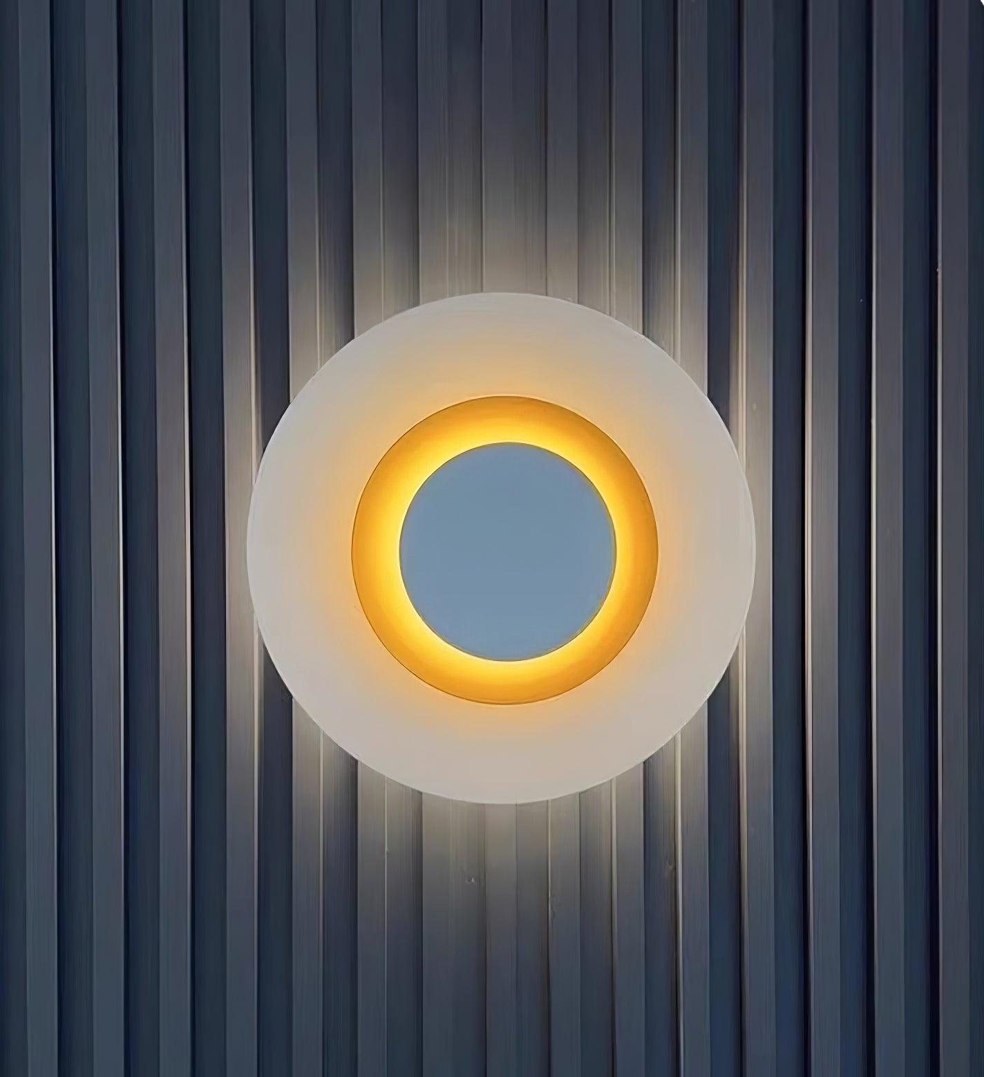 Wall Light Halo Integrated LED Gold Ring Modern Minimalist - Letslighting