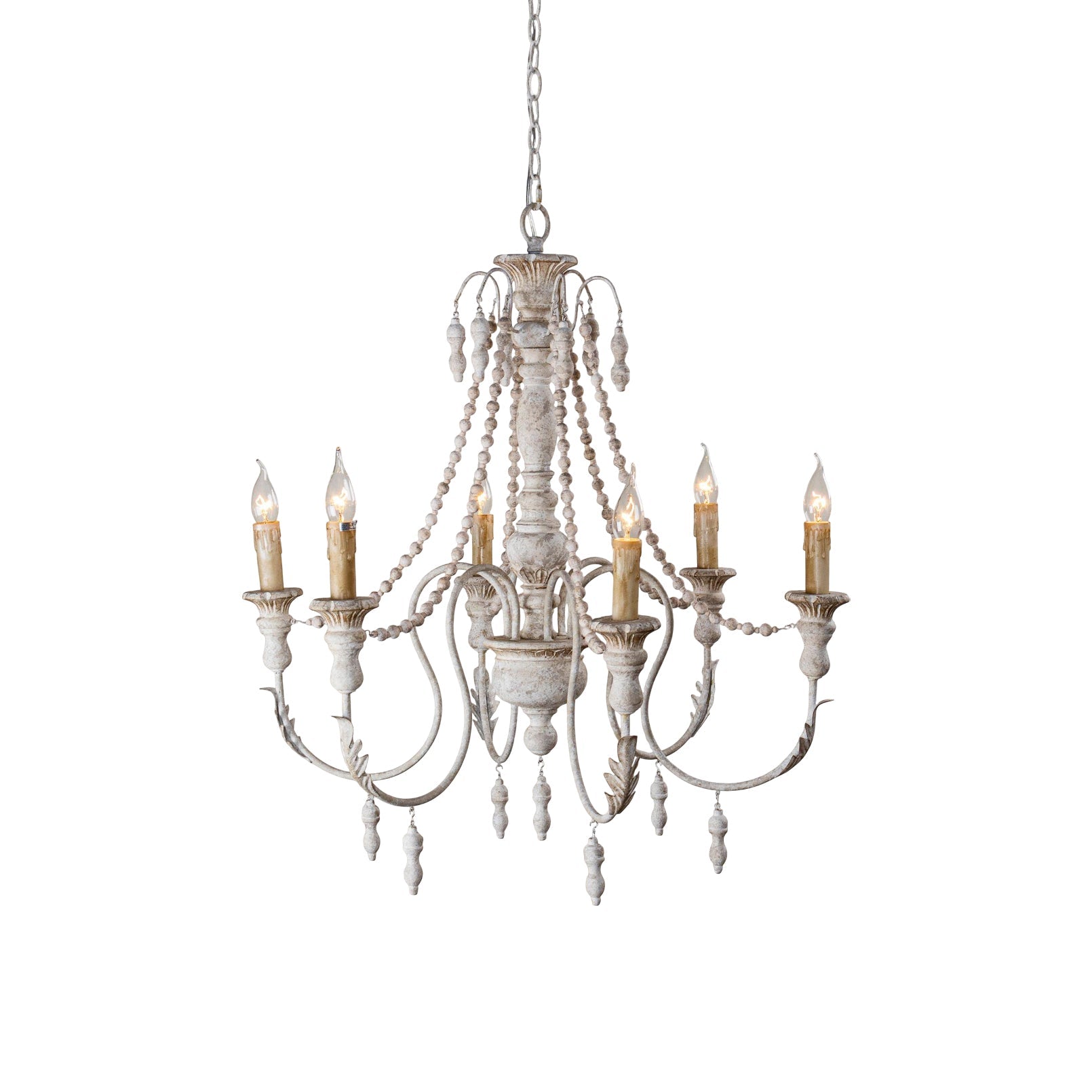 Norduvyh Postmodern Luxury Traditional Wooden Metal Chandelier - Lamp Copper