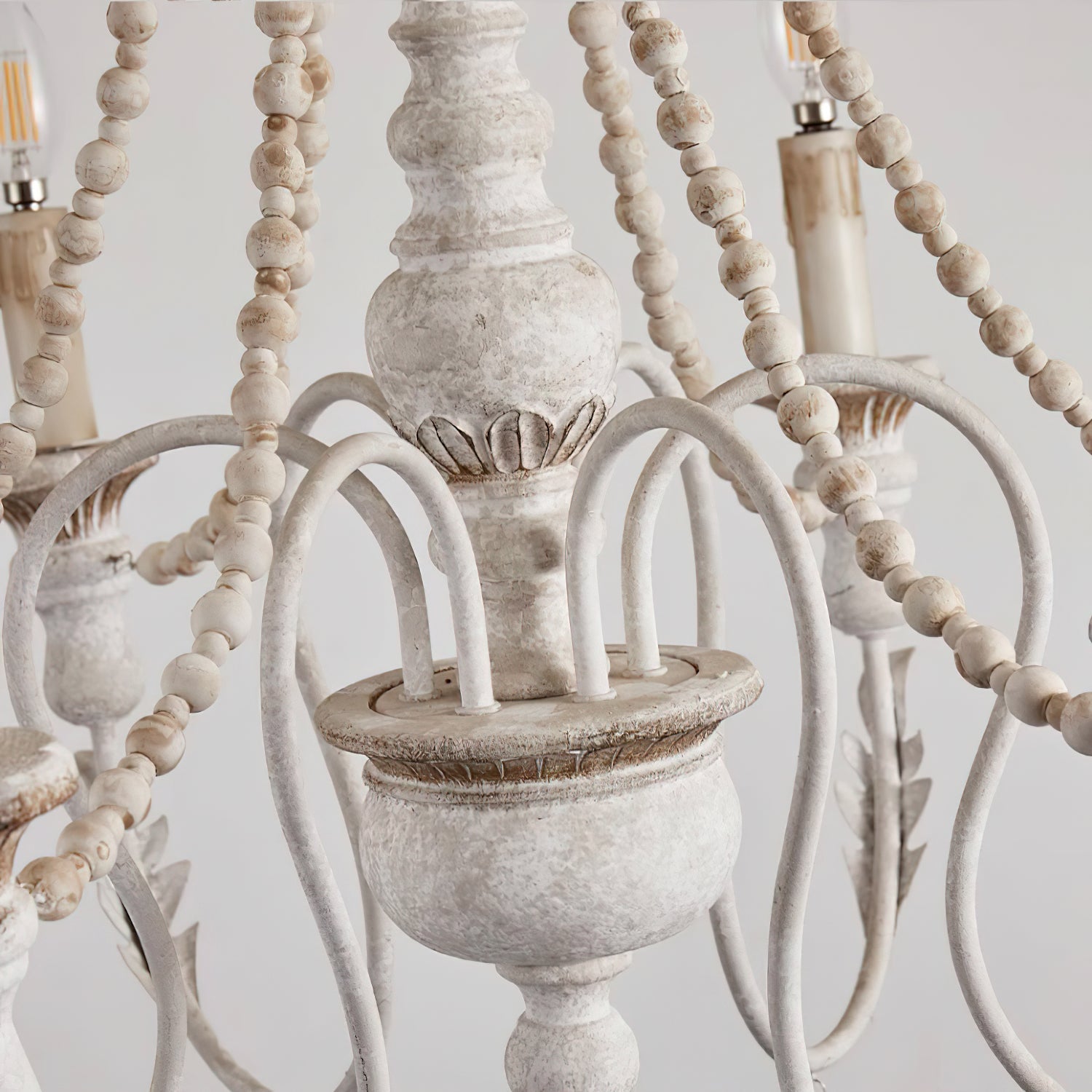 Norduvyh Postmodern Luxury Traditional Wooden Metal Chandelier - Lamp Copper