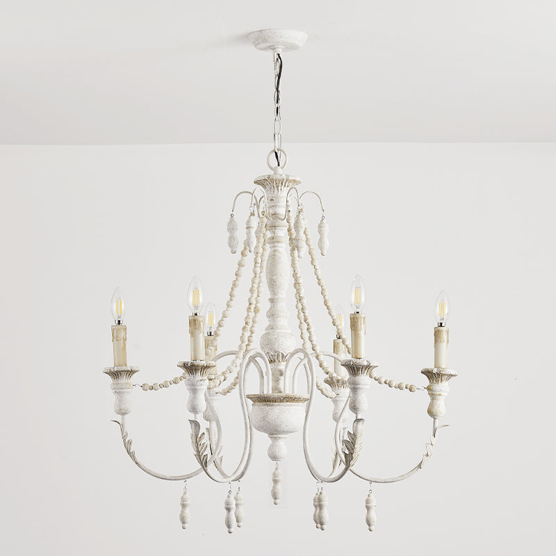 Norduvyh Postmodern Luxury Traditional Wooden Metal Chandelier - Lamp Copper