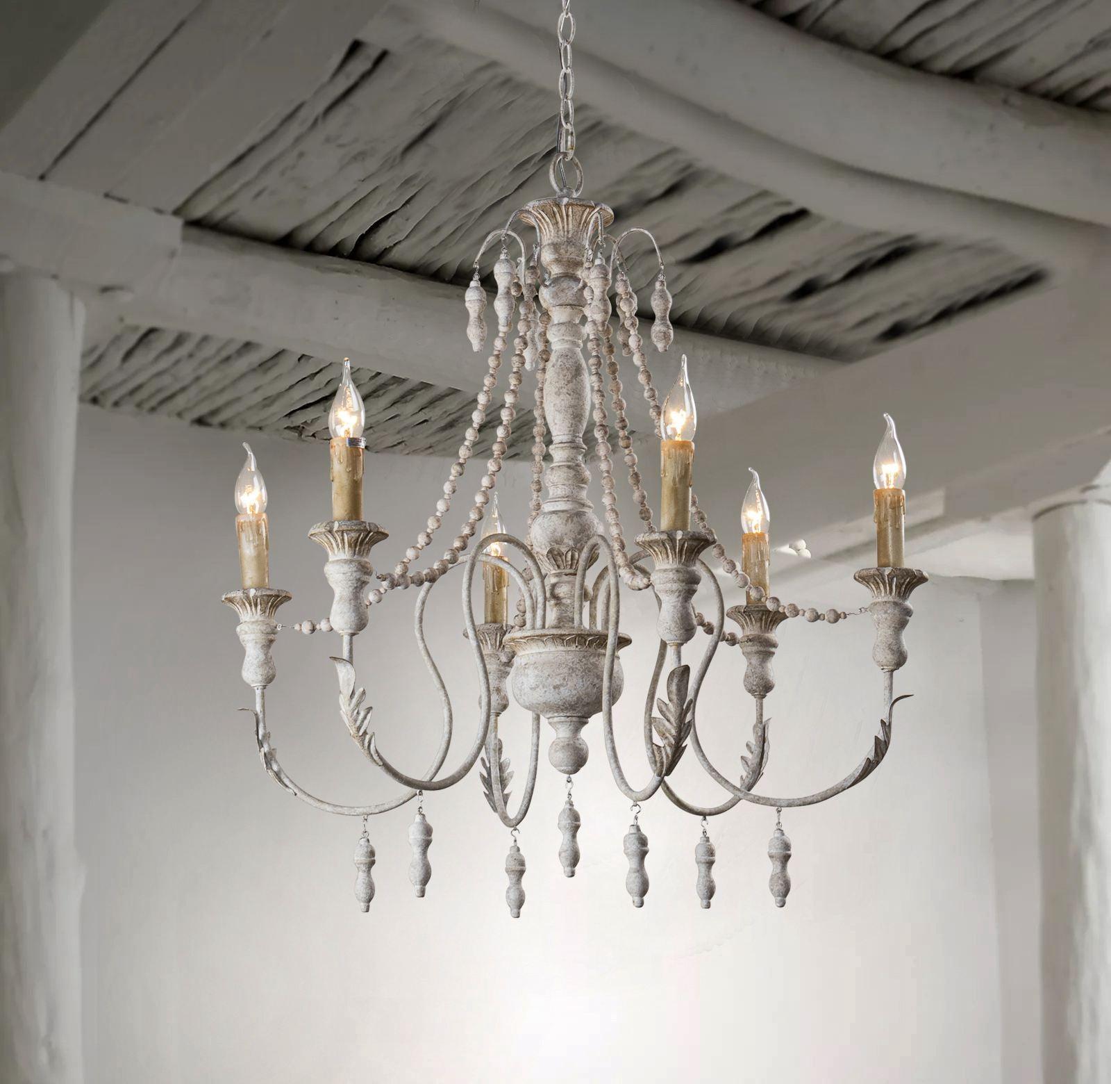 Norduvyh Postmodern Luxury Traditional Wooden Metal Chandelier - Lamp Copper