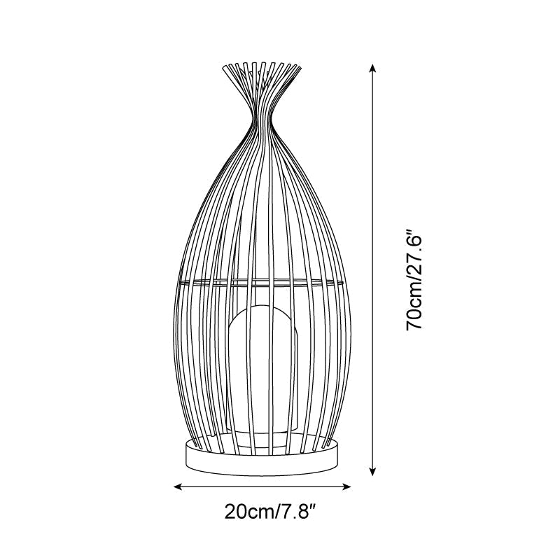 Birdcage Lampe de Poteau Extérieure Cage Industrielle - Neutralighting