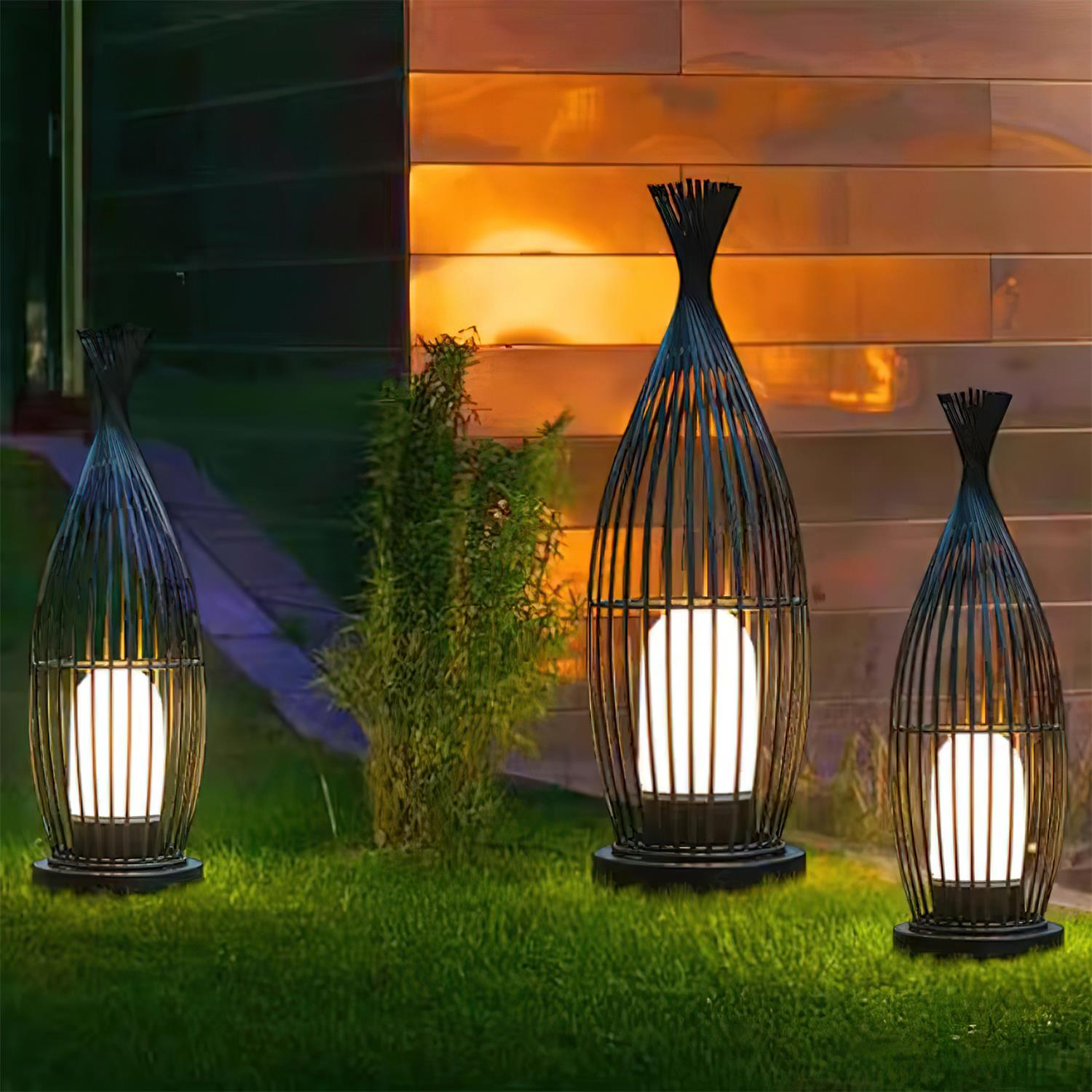 Birdcage Lampe de Poteau Extérieure Cage Industrielle - Neutralighting