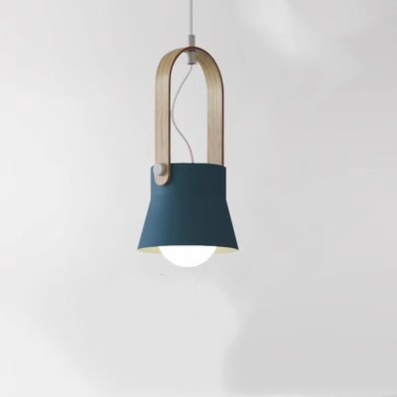 Valentina Vintage Suspension Noir/Orange Métal/Bois Chambre à coucher - Neutralighting