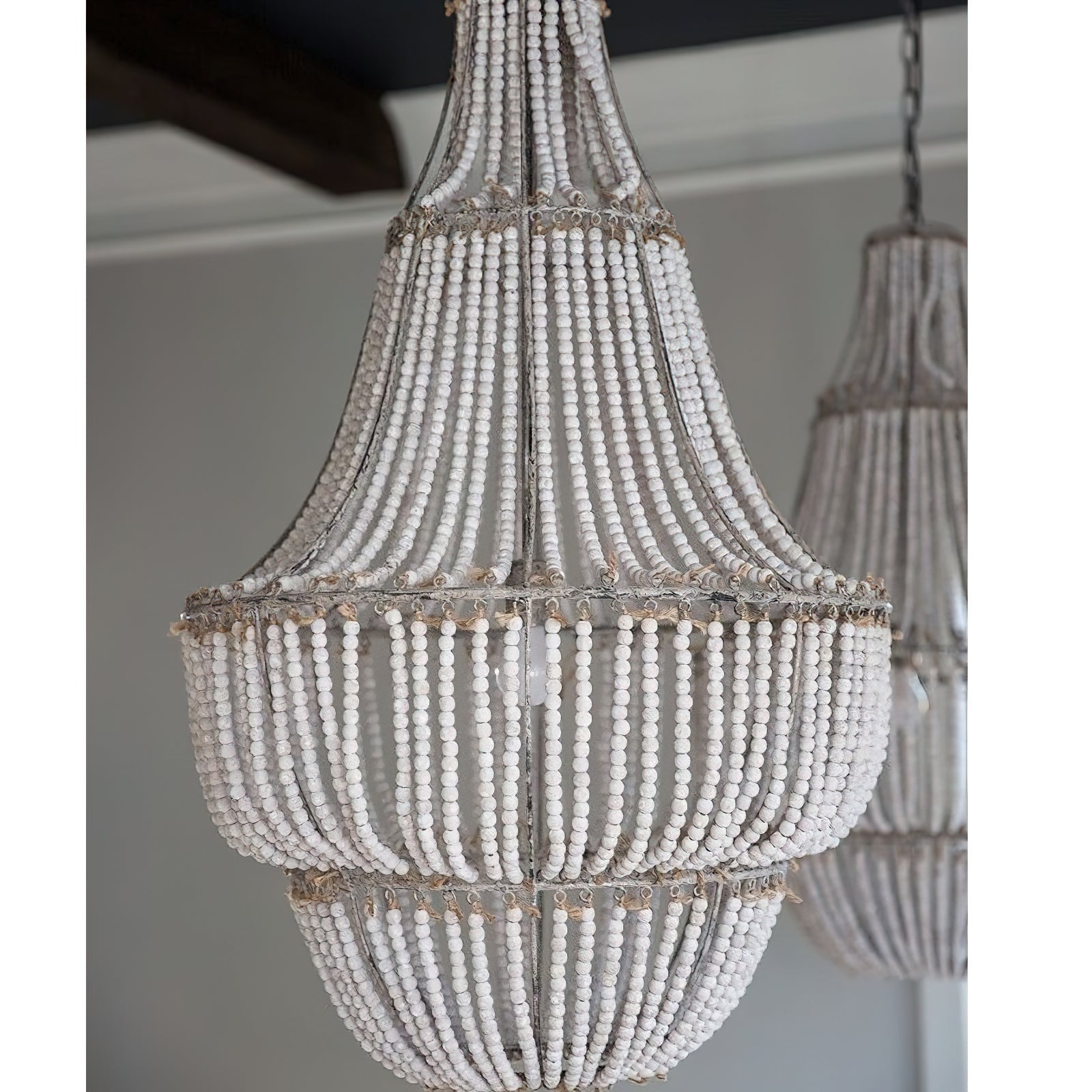 Qvistuvyd Postmodern Luxury Wooden Metal Chandelier - Lamp Copper