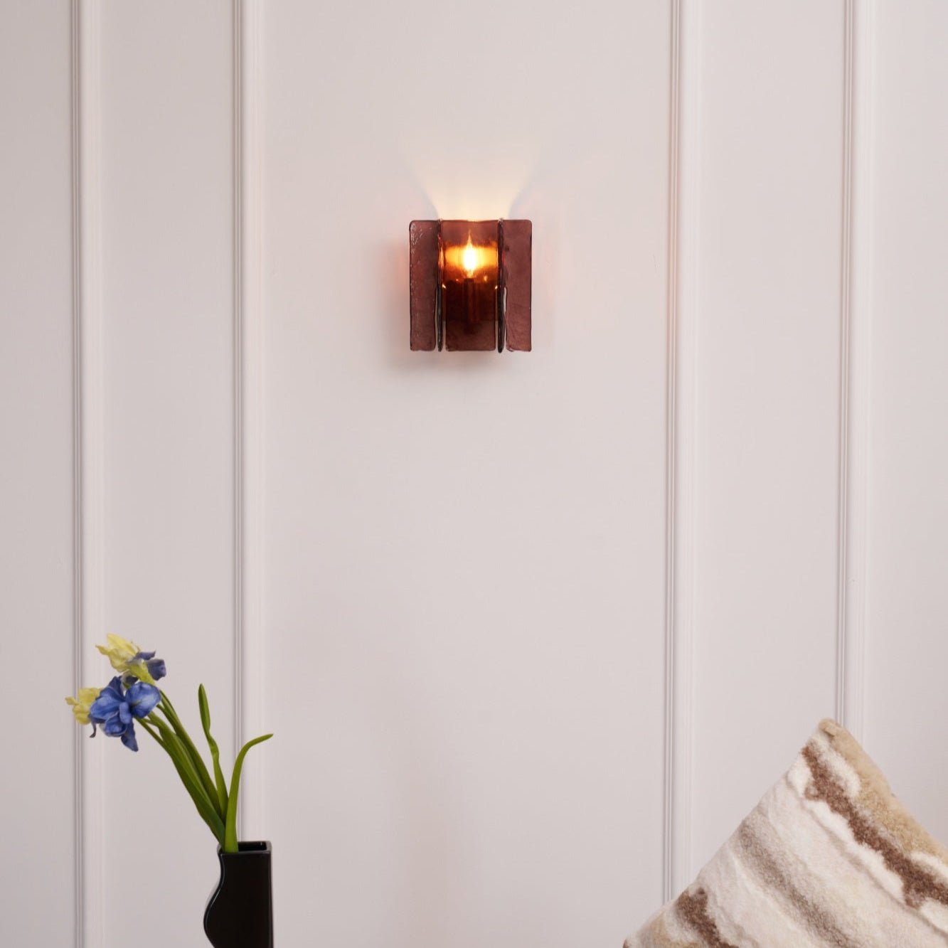 Lustra Wall Light Brass Glass Clear - Neutralighting