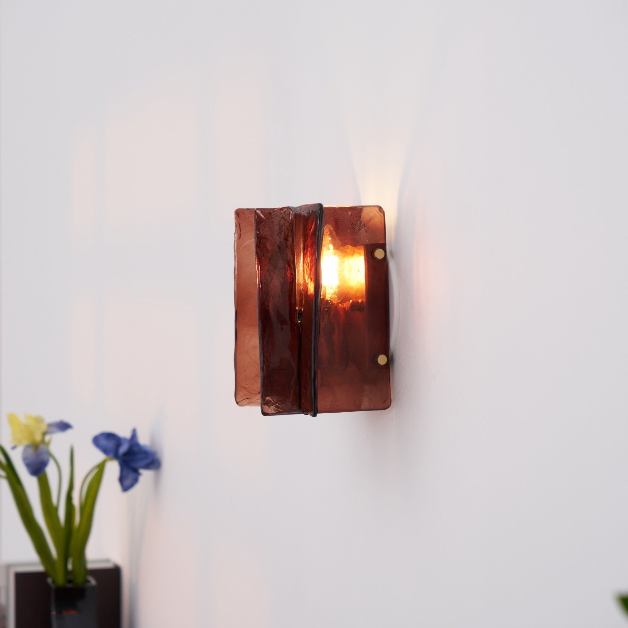 Lustra Wall Light Brass Glass Clear - Neutralighting