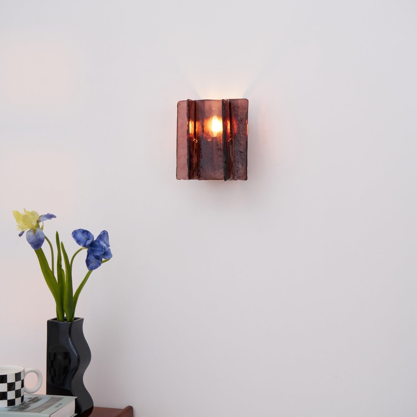 Lustra Wall Light Brass Glass Clear - Neutralighting